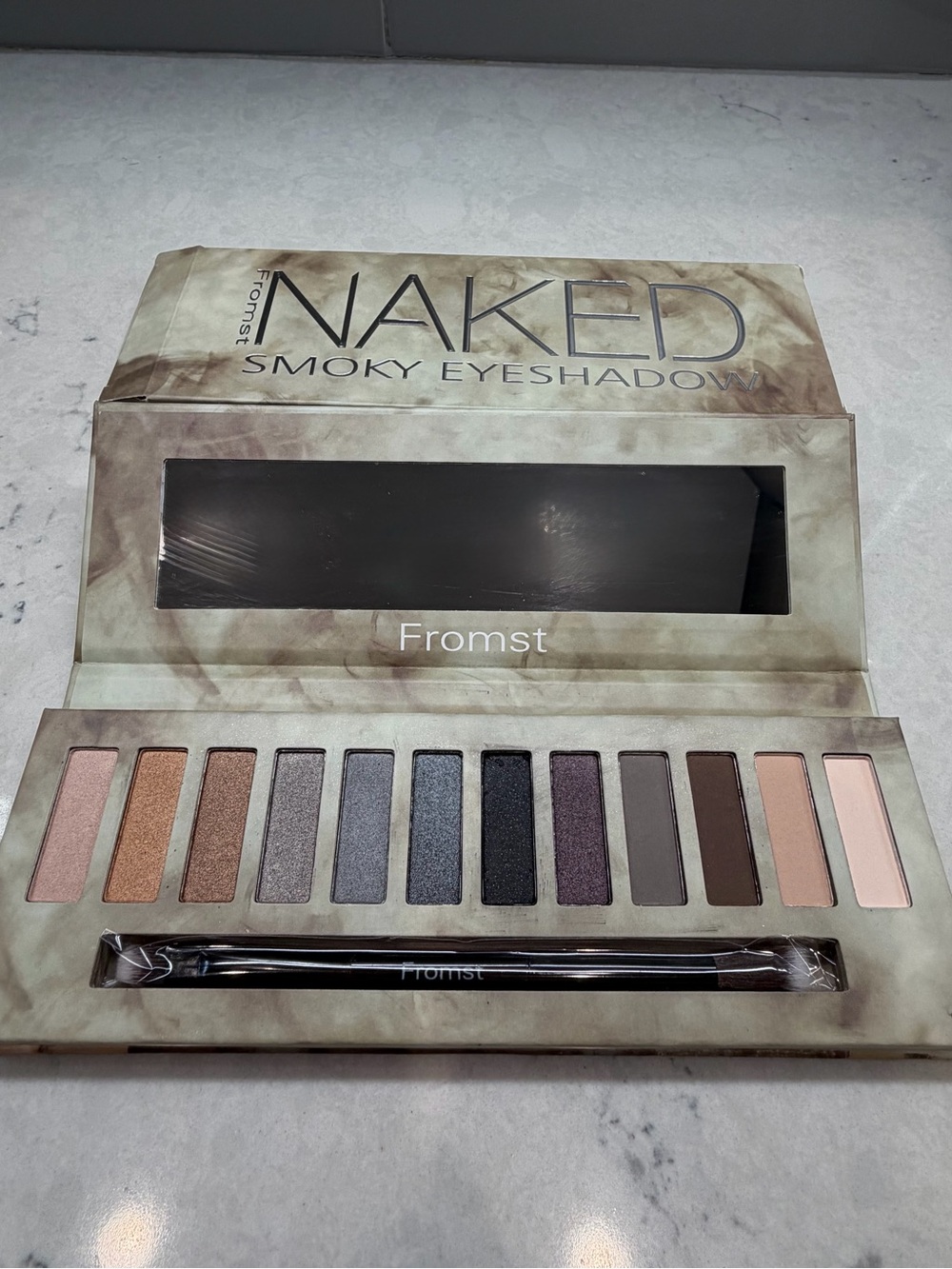 Fromst Naked Smoky Eyeshadow Palette — Neutral Taupe & Smoky Shades